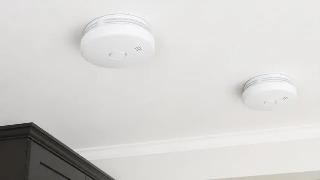 Interconnected hard-wired smoke alarms installed on a Frankston ceiling